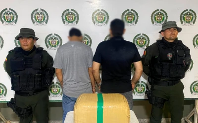 Capturados dos hombres por tráfico de drogas