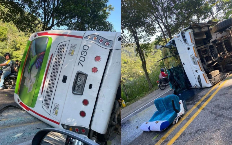 Videos impactantes revelan momentos angustiosos del aparatoso accidente en la vía Bucaramanga – El Playón