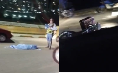 En video: Mujer pierde la vida en impactante choque con motociclista en Bucaramanga