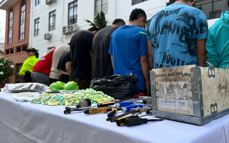 Desarticulada banda "Los de la paz" por hurto de motos y extorsión en Bucaramanga