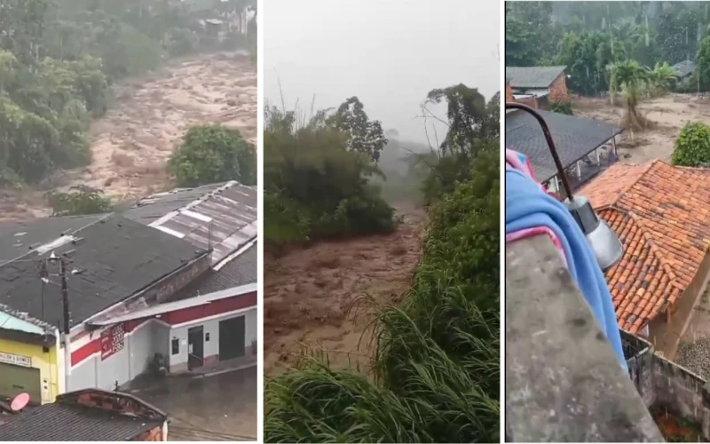 Avalancha sorprende a San Vicente de Chucurí y deja saldo trágico