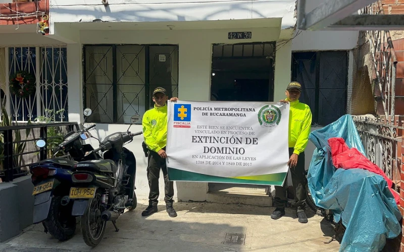 Extinción de dominio a viviendas relacionadas con microtráfico en Bucaramanga y Girón