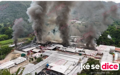 ¡Fuego, humo y pánico en Piedecuesta!