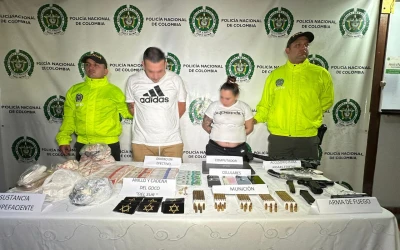 Golpe a "Los del Sur" en Floridablanca: Policía captura a cuatro integrantes y decomisa más de una tonelada de droga.