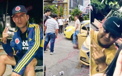 “Pablo Machetes” y Merchán fueron acribillados en un taxi en plena vía a Girón