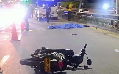 Fatal choque contra un árbol en la vía Bucaramanga-Girón