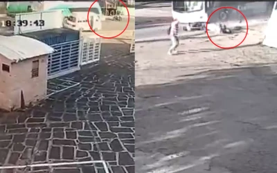 En video: Murió motociclista tras choque frontal con bus intermunicipal en la vía San Gil -  El Socorro