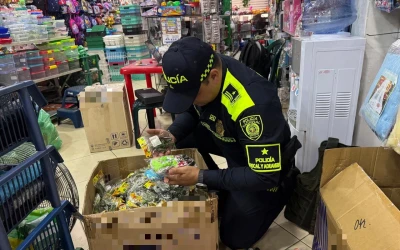600  mil productos ilegales fueron incautados en Bucaramanga