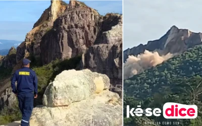 Se vino abajo El Picacho: Aratoca perdió su cerro de las cruces