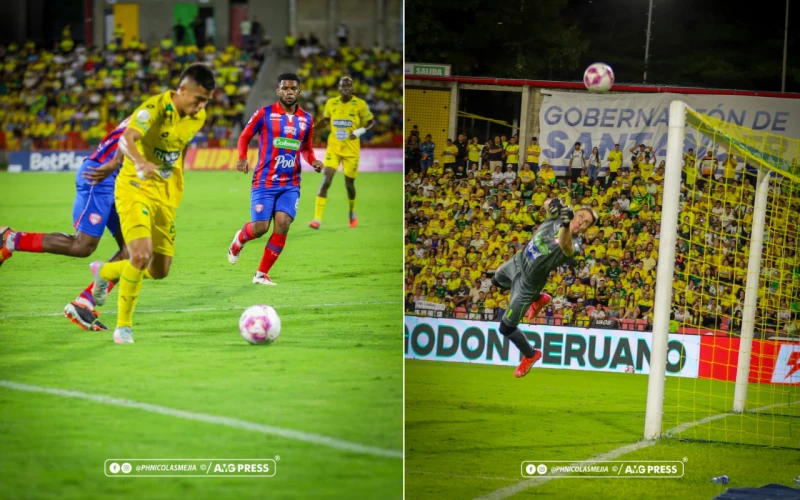 Un gol que vale oro: Bucaramanga sigue rugiendo en la cima