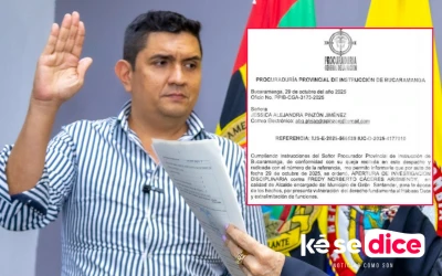 Fredy Cáceres enfrenta su primera investigación a solo cinco días de asumir la Alcaldía de Girón
