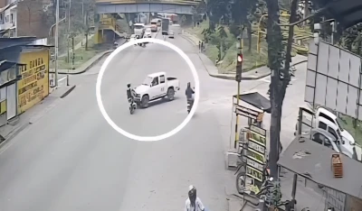 Video: Tragedia en Piedecuesta: motociclista murió tras brutal choque con una camioneta