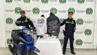Policía frustra asalto que dejó un herido y captura a dos bandidos en Bucaramanga