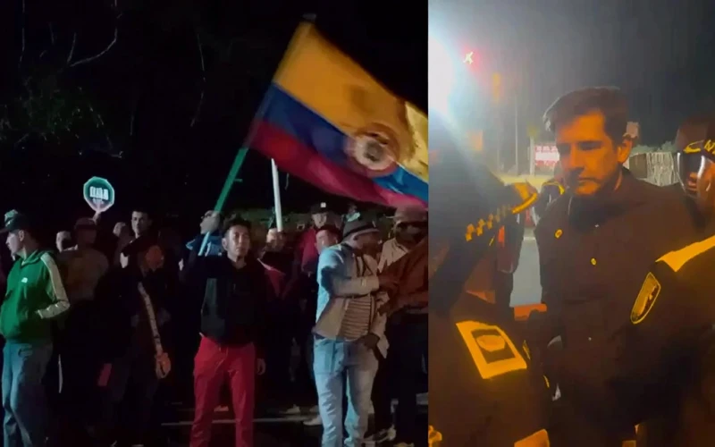 Tensión en Mesa de Los Santos por protestas en el peaje La Punta