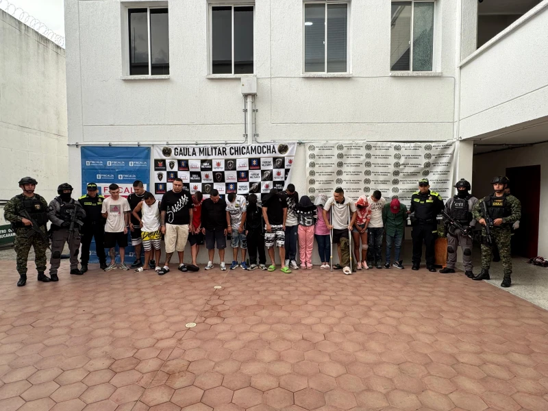 Envían a prisión a 12 integrantes de ‘Los de la M’ tras megaoperativo en Piedecuesta