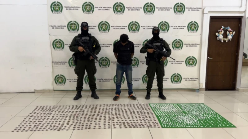 Cayó jíbaro de 'Los Claverianos' con toda la mercancía, en Bucaramanga