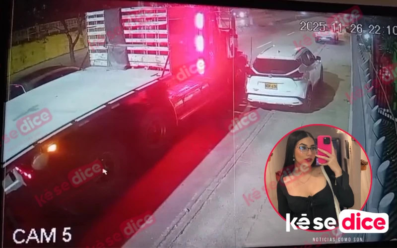 Cámaras captaron el trágico accidente en el que murió Sofía Quiroz en el anillo vial