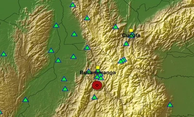 Sismo de 5.8 grados sacudió a Bucaramanga y Santander en la madrugada de este miércoles
