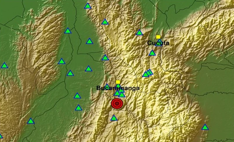 Sismo de 5.8 grados sacudió a Bucaramanga y Santander en la madrugada de este miércoles