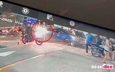 Video revela el momento exacto del ataque a bala contra el Spark en Piedecuesta