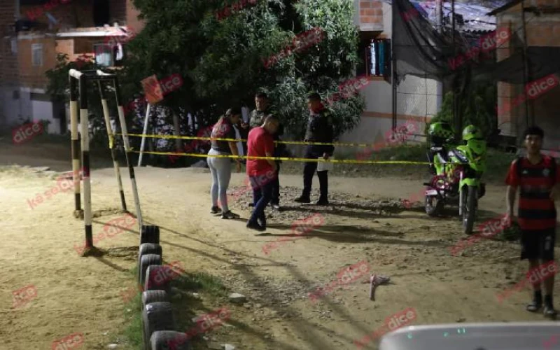 Balearon a Óscar Pabón en la cancha del barrio Aldea Baja en Girón