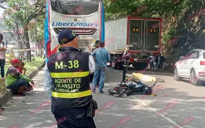 Un error le costó la vida a Daniel Gamarra en la vía entre Floridablanca y Bucaramanga
