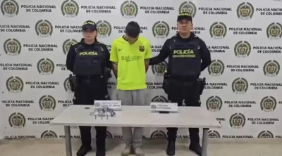 Lo agarraron armado cerca de donde habían matado a un hombre en Floridablanca