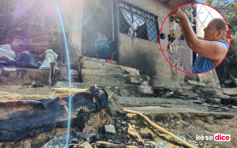 Cuando el fuego apagó la Navidad de un barrio en Bucaramanga