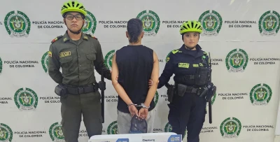 Cayó ladrón que acababa de asaltar a su víctima con una navaja en La Cumbre, Floridablanca