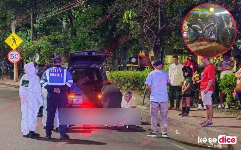 Abuelito murió arrollado por una moto en Piedecuesta