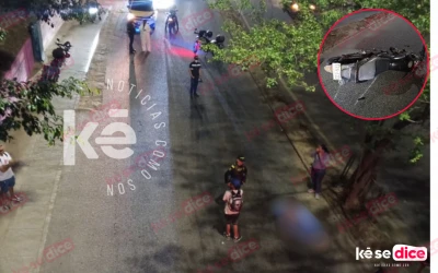 Madrugada fatal en Girón: un árbol frenó en seco la vida de un joven motorizado