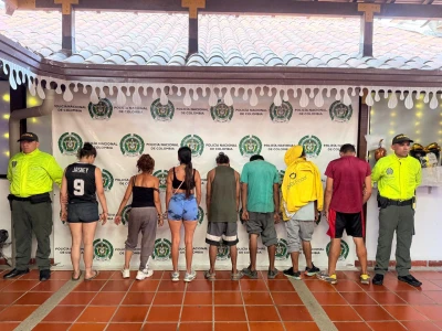 Cayeron nueve bandidos de 'Los del Sur'  en Piedecuesta