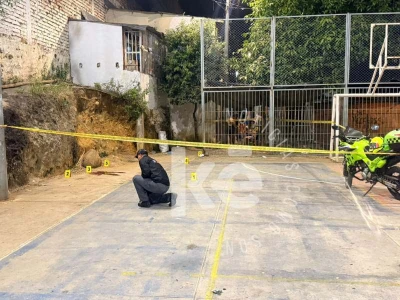 Ataque de sicarios dejó un muerto en la cancha del barrio Villa Mercedes de Bucaramanga