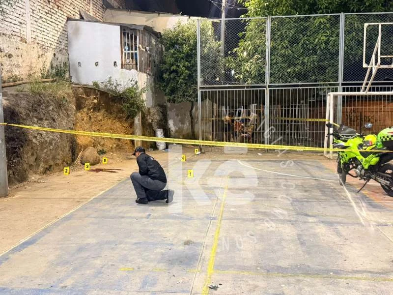 Ataque de sicarios dejó un muerto en la cancha del barrio Villa Mercedes de Bucaramanga
