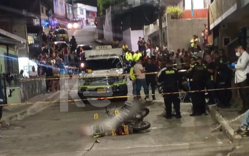 Un motociclista fue asesinado por sicarios en el barrio Oasis de Floridablanca