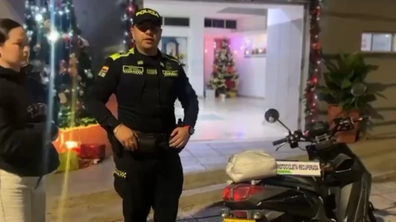 Gracias a la Policía, mujer pudo recuperar la moto que le robaron en Morrorico, Bucaramanga