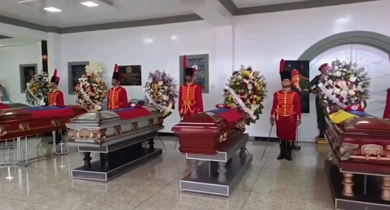 Venezuela rinde honores a los 55 soldados muertos durante ataque de Estados Unidos