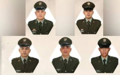 Ellos son los cinco policías secuestrados en el Catatumbo