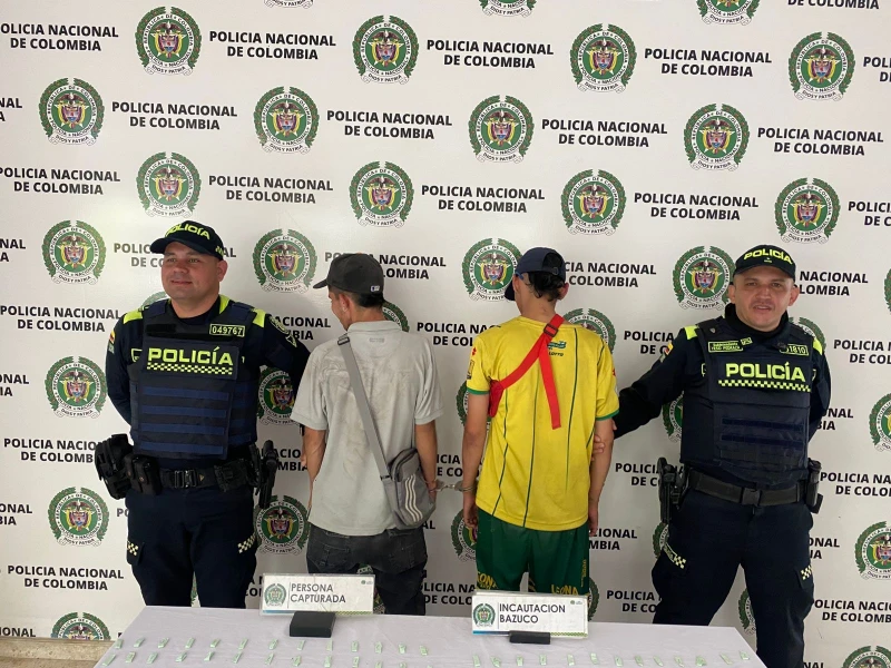 Caen dos jíbaros que estaban vendiendo bazuco en Bucaramanga