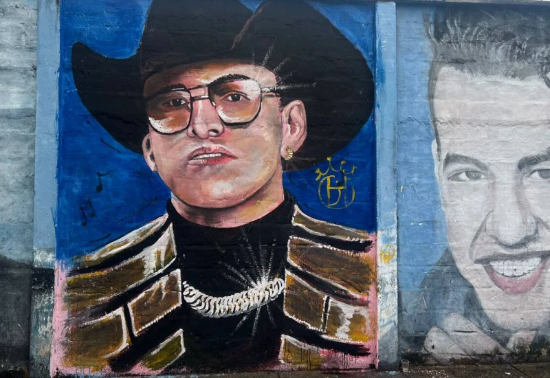 Mural en Bucaramanga rinde homenaje a Yeison Jiménez
