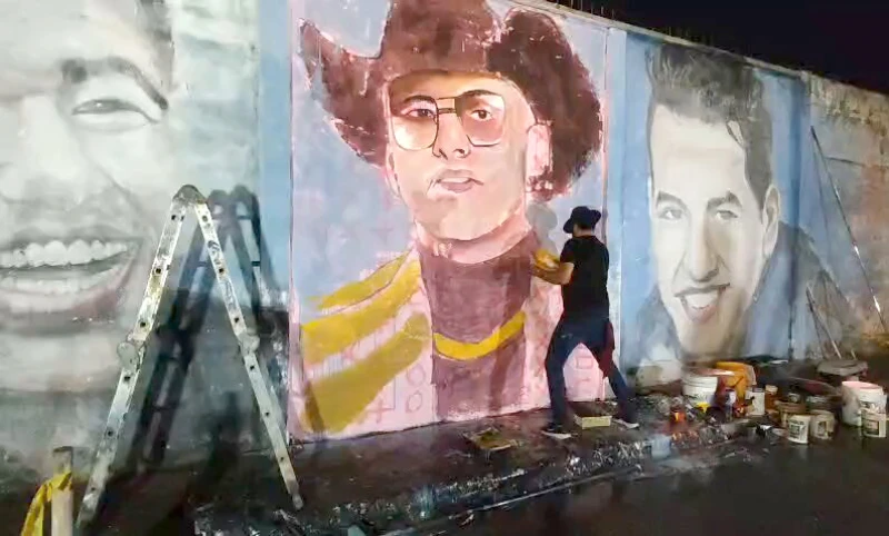 Mural en Bucaramanga rinde homenaje a Yeison Jiménez