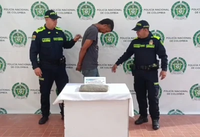 Capturan a hombre con medio kilo de marihuana en Floridablanca