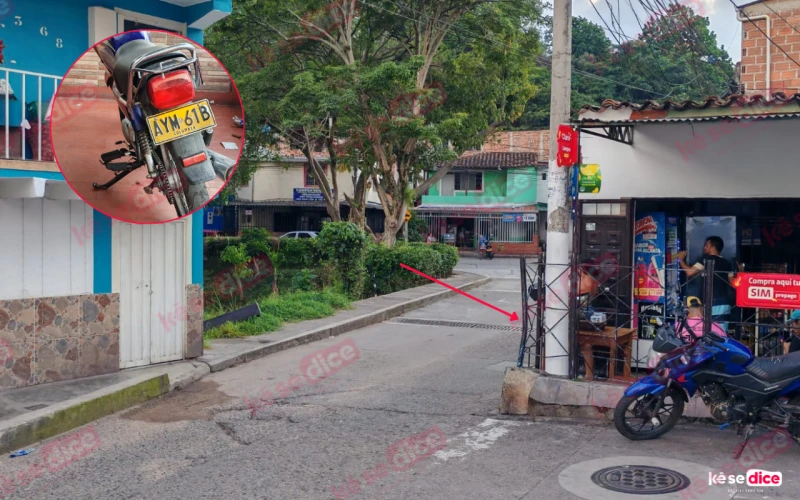 Brutal choque sacude a Hoyo Grande, Piedecuesta: motociclista lucha por su vida