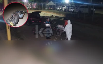 La curva le ganó la vida a un motociclista en Girón
