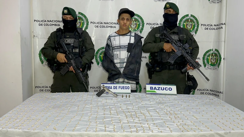 Cayó bandido de la banda 'Los de Villas de Girardot' armado y con narcóticos