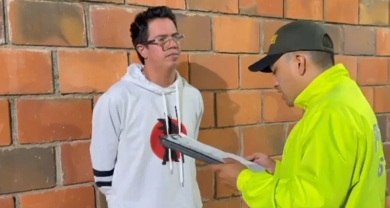 Revelan video de la captura de Saúl Naranjo, sindicado de intento de feminicidio en Bucaramanga