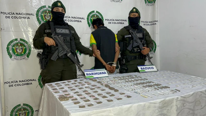 Cayó jíbaro con la mercancía lista para la venta en el norte de Bucaramanga