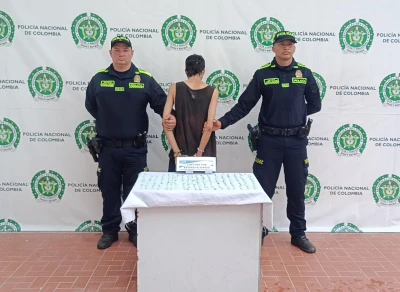 Policía captura a joven por tráfico de estupefacientes en Floridablanca