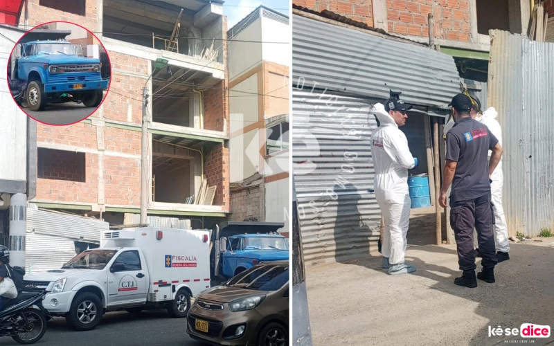 Henry Suárez murió tras ser golpeado por la compuerta de una volqueta en Bucaramanga.