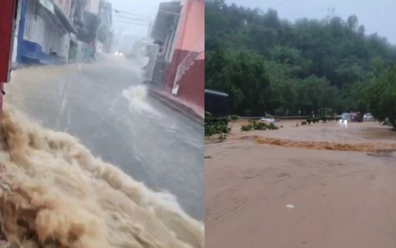 Fuertes lluvias generan estragos en las vías al norte de Bucaramanga